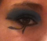 Photo by Abby Payne. Detail of Eye of Ra eye makeup.